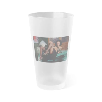 Ola Ray #55 (Vintage Female Icon) Frosted Pint Glass 16oz 16oz Frosted - Go Mug Yourself
