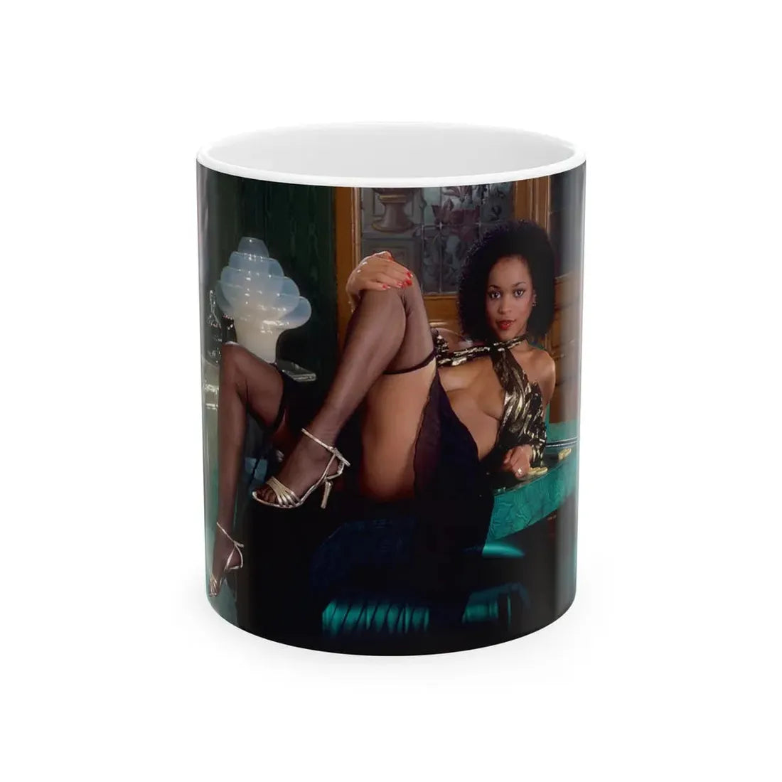 Ola Ray #55 (Vintage Female Icon) White Coffee Mug 11oz - Go Mug Yourself