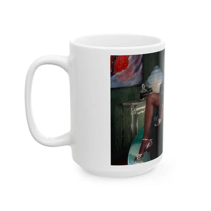 Ola Ray #55 (Vintage Female Icon) White Coffee Mug - Go Mug Yourself