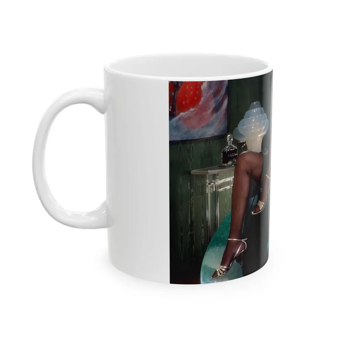 Ola Ray #55 (Vintage Female Icon) White Coffee Mug - Go Mug Yourself