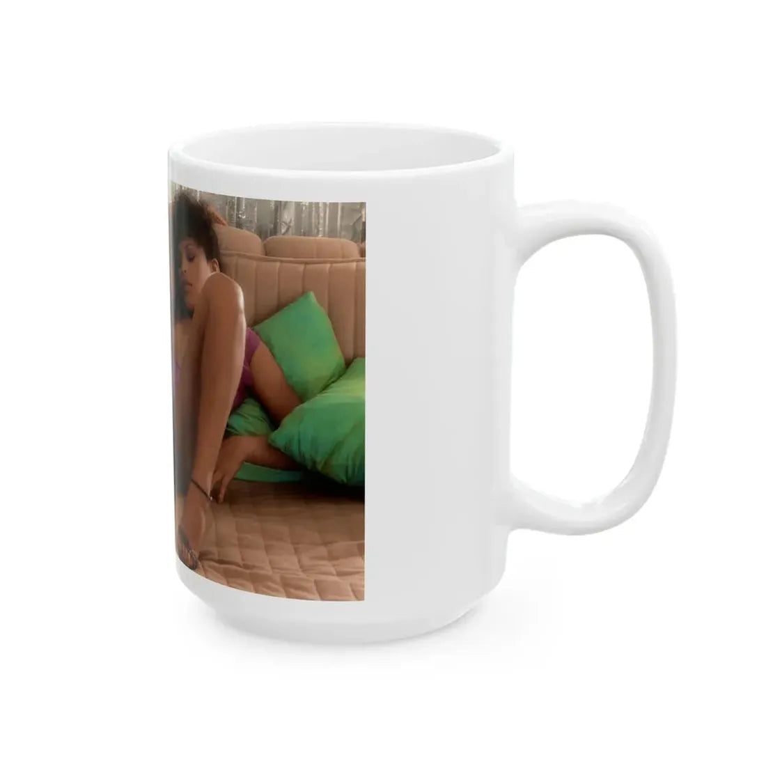 Ola Ray #62 (Vintage Female Icon) White Coffee Mug - Go Mug Yourself