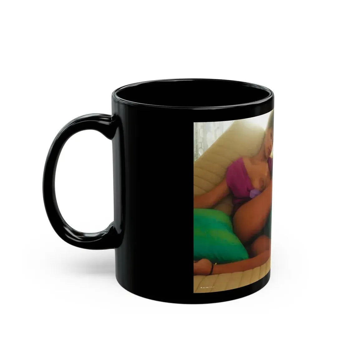 Ola Ray #63 (Vintage Female Icon) Black Coffee Mug - Go Mug Yourself
