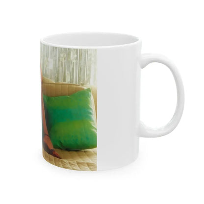 Ola Ray #63 (Vintage Female Icon) White Coffee Mug - Go Mug Yourself