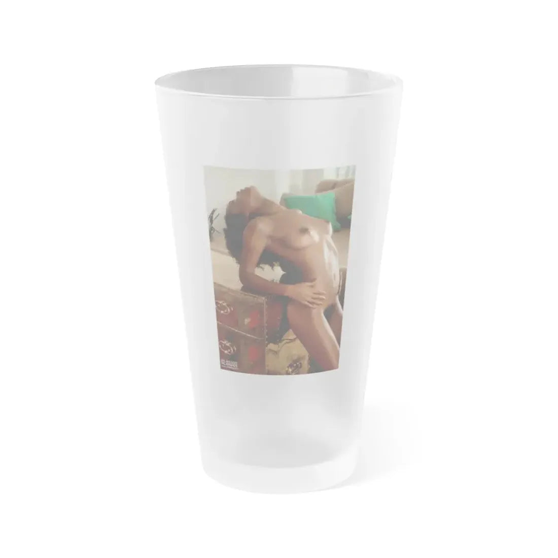 Ola Ray #64 (Vintage Female Icon) Frosted Pint Glass 16oz 16oz Frosted - Go Mug Yourself
