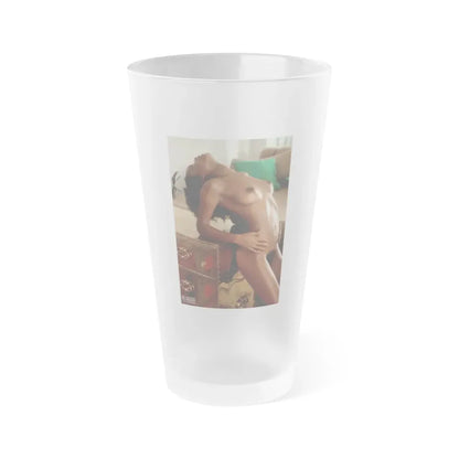 Ola Ray #64 (Vintage Female Icon) Frosted Pint Glass 16oz 16oz Frosted - Go Mug Yourself