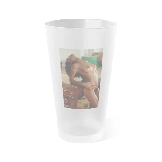 Ola Ray #64 (Vintage Female Icon) Frosted Pint Glass 16oz 16oz Frosted - Go Mug Yourself