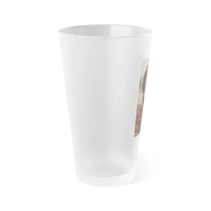 Ola Ray #64 (Vintage Female Icon) Frosted Pint Glass 16oz - Go Mug Yourself