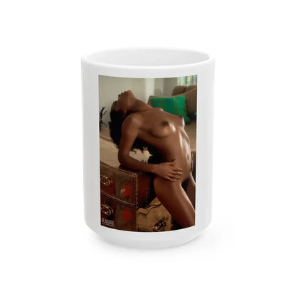 Ola Ray #64 (Vintage Female Icon) White Coffee Mug 15oz - Go Mug Yourself