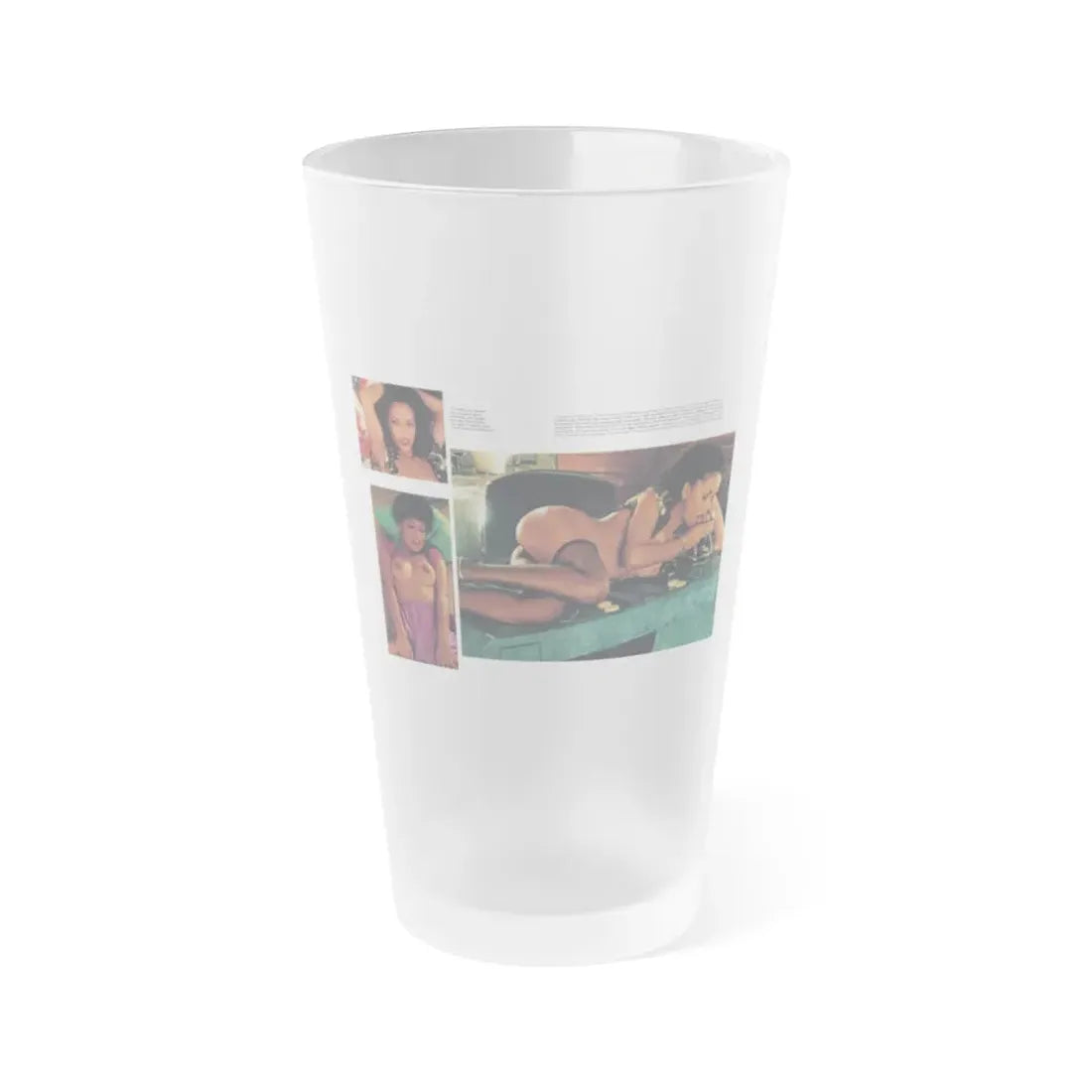 Ola Ray #66 (Vintage Female Icon) Frosted Pint Glass 16oz 16oz Frosted - Go Mug Yourself