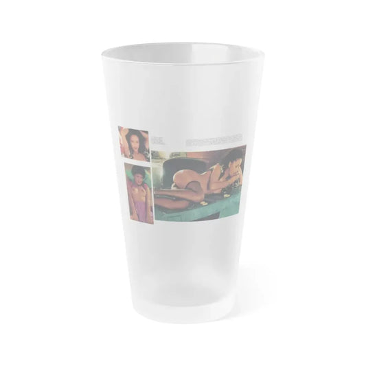 Ola Ray #66 (Vintage Female Icon) Frosted Pint Glass 16oz 16oz Frosted - Go Mug Yourself