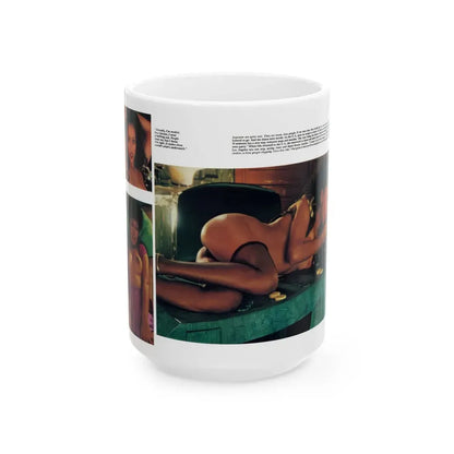 Ola Ray #66 (Vintage Female Icon) White Coffee Mug 15oz - Go Mug Yourself