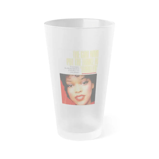Ola Ray #70 (Vintage Female Icon) Frosted Pint Glass 16oz 16oz Frosted - Go Mug Yourself