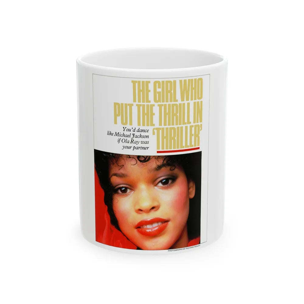 Ola Ray #70 (Vintage Female Icon) White Coffee Mug-11oz-Go Mug Yourself