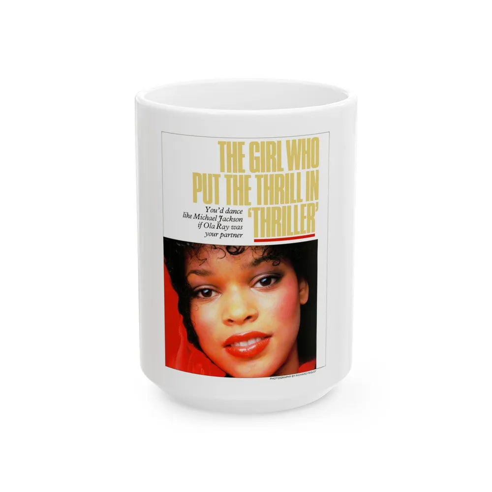 Ola Ray #70 (Vintage Female Icon) White Coffee Mug-15oz-Go Mug Yourself