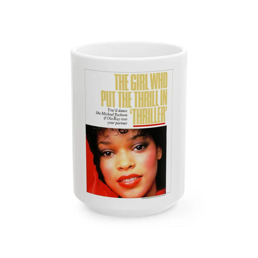 Ola Ray #70 (Vintage Female Icon) White Coffee Mug-15oz-Go Mug Yourself