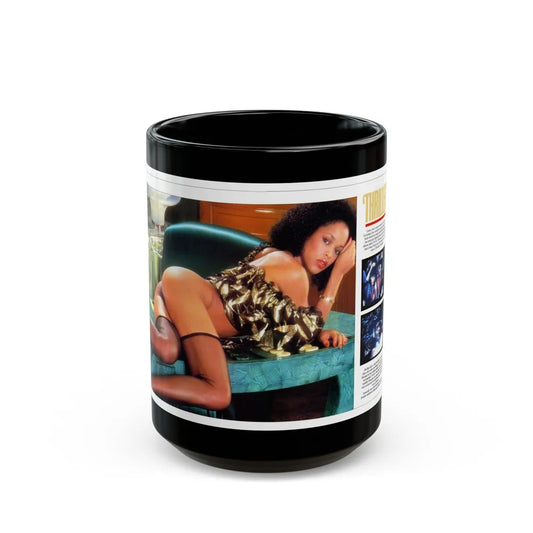 Ola Ray #71 (Vintage Female Icon) Black Coffee Mug-15oz-Go Mug Yourself