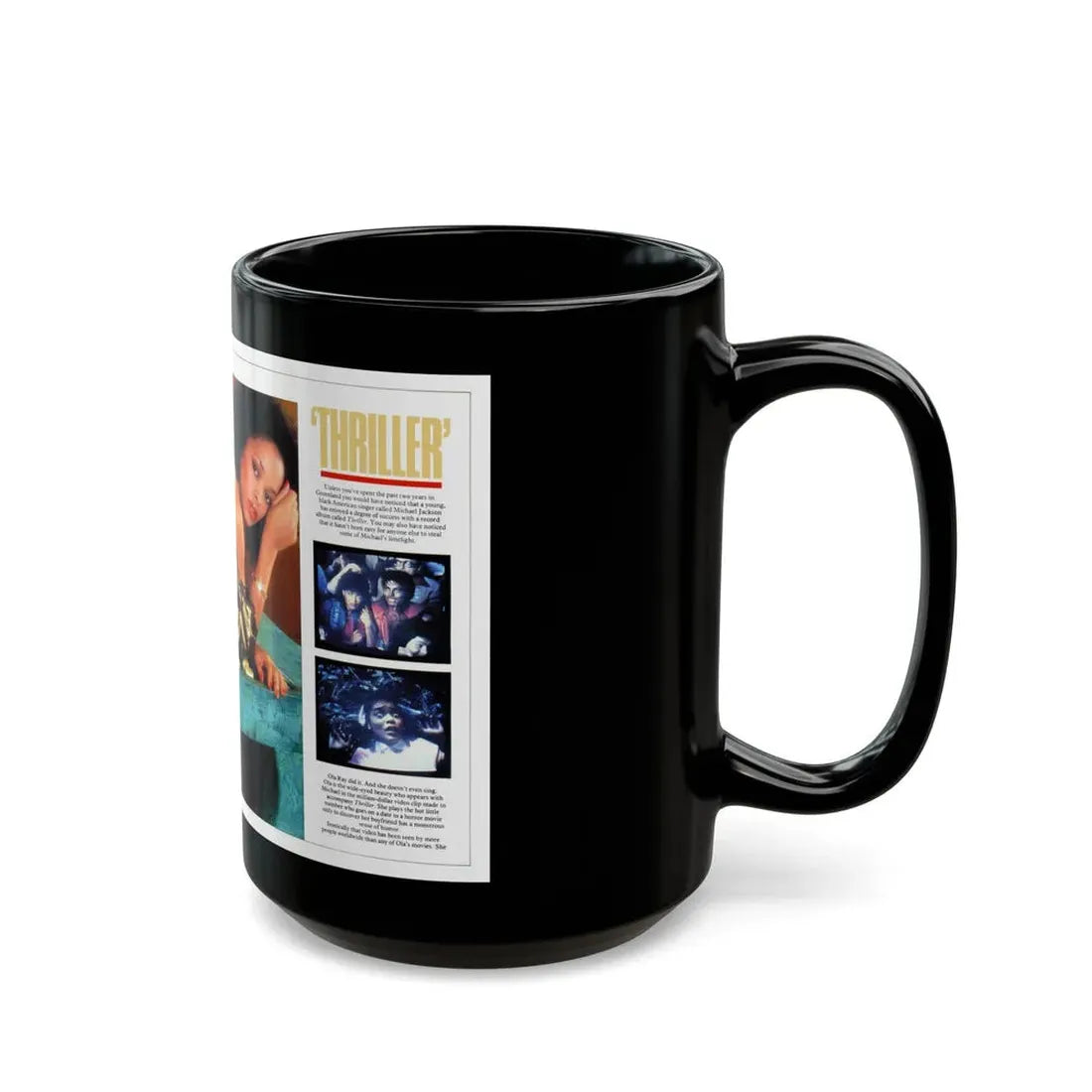 Ola Ray #71 (Vintage Female Icon) Black Coffee Mug - Go Mug Yourself