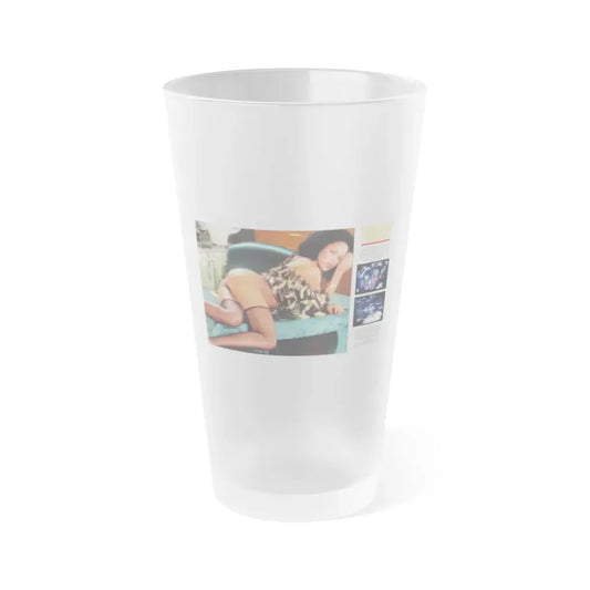 Ola Ray #71 (Vintage Female Icon) Frosted Pint Glass 16oz 16oz Frosted - Go Mug Yourself