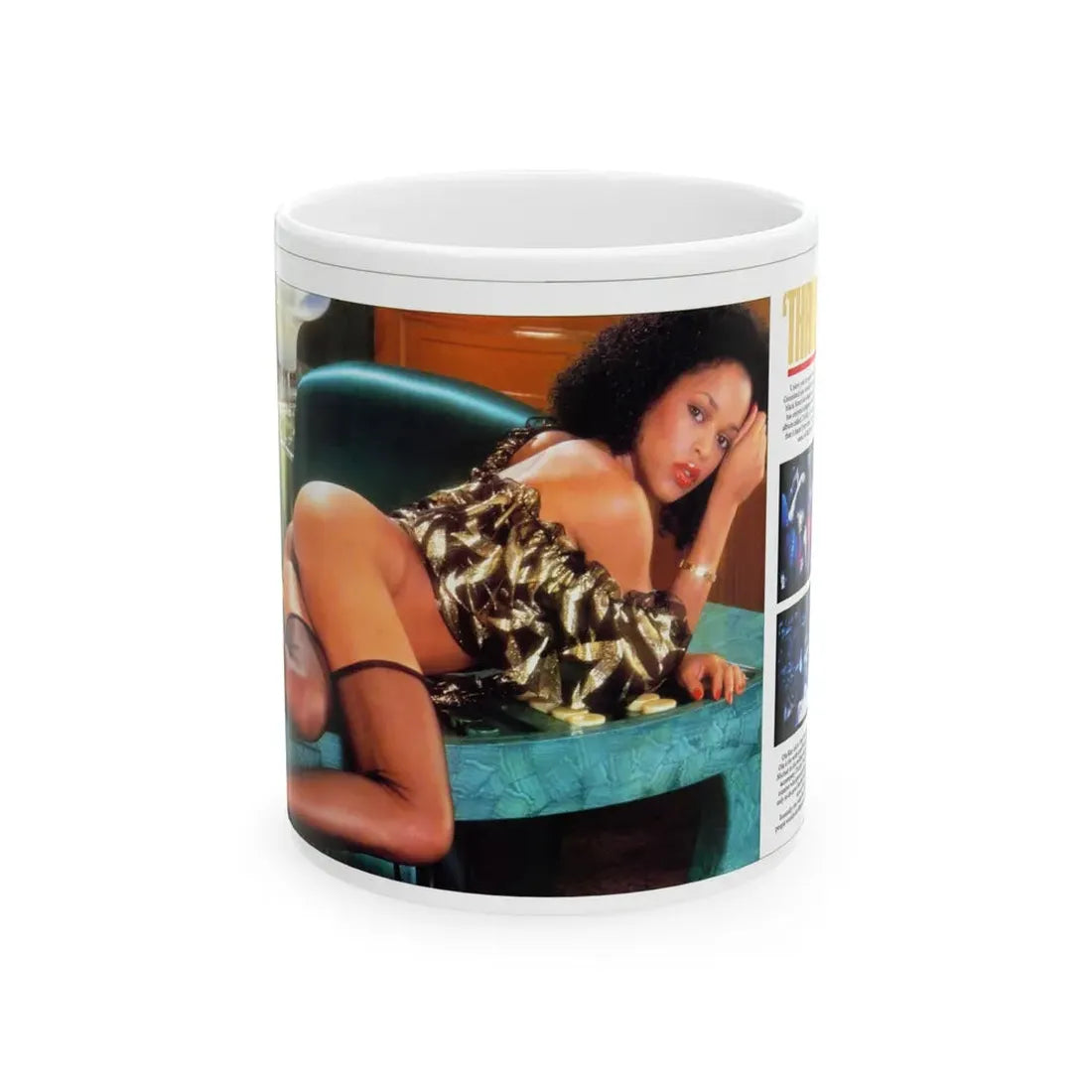 Ola Ray #71 (Vintage Female Icon) White Coffee Mug 11oz - Go Mug Yourself