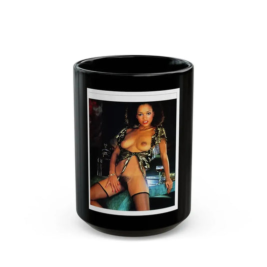 Ola Ray #72 (Vintage Female Icon) Black Coffee Mug 15oz - Go Mug Yourself