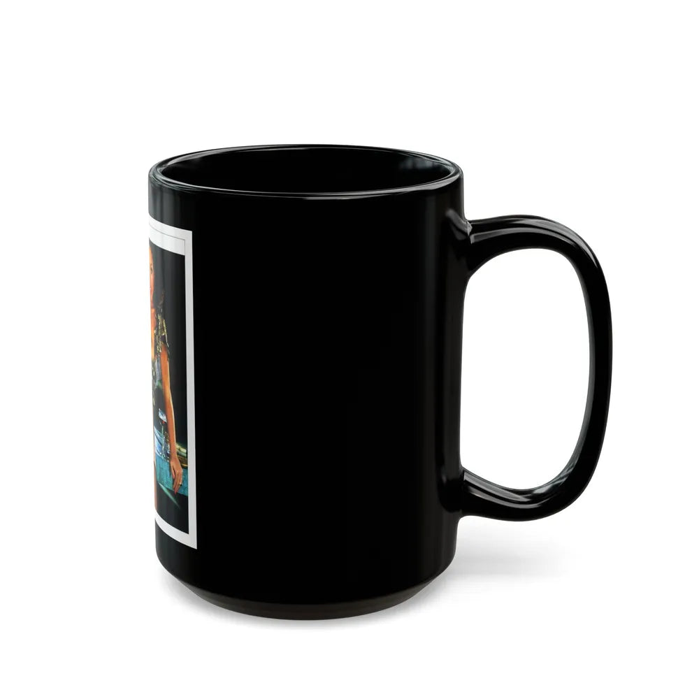 Ola Ray #72 (Vintage Female Icon) Black Coffee Mug-Go Mug Yourself