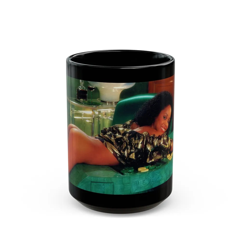 Ola Ray #73 (Vintage Female Icon) Black Coffee Mug-15oz-Go Mug Yourself