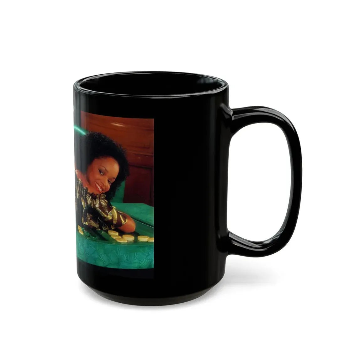 Ola Ray #73 (Vintage Female Icon) Black Coffee Mug - Go Mug Yourself