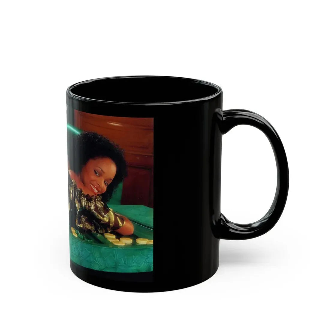 Ola Ray #73 (Vintage Female Icon) Black Coffee Mug - Go Mug Yourself