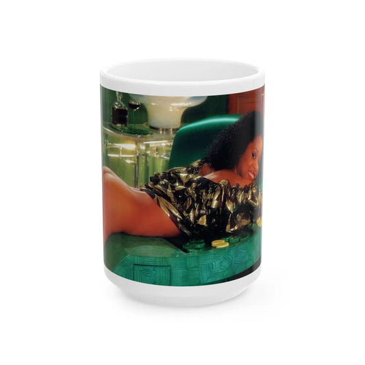 Ola Ray #73 (Vintage Female Icon) White Coffee Mug-15oz-Go Mug Yourself