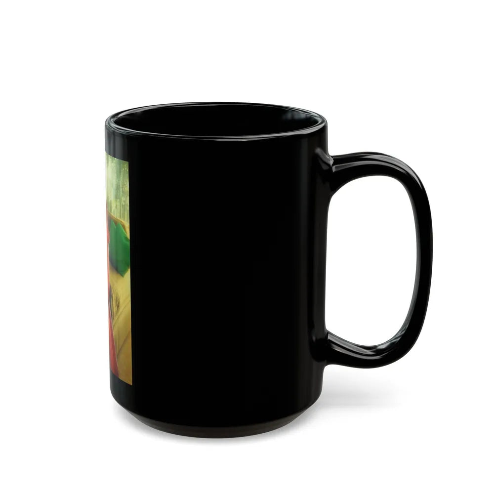 Ola Ray #74 (Vintage Female Icon) Black Coffee Mug-Go Mug Yourself