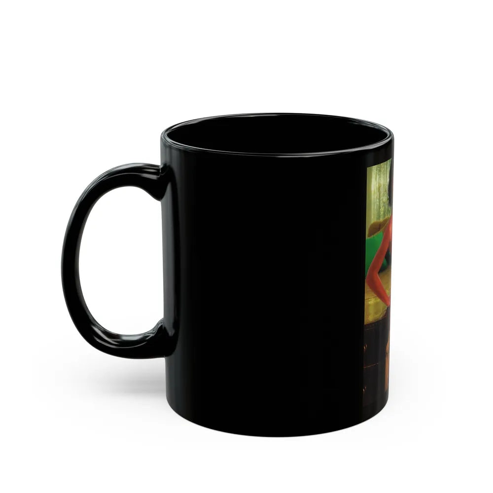 Ola Ray #74 (Vintage Female Icon) Black Coffee Mug-Go Mug Yourself