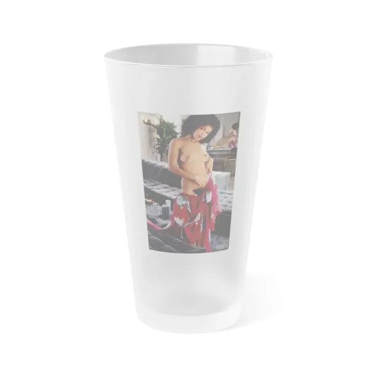 Ola Ray #76 (Vintage Female Icon) Frosted Pint Glass 16oz 16oz Frosted - Go Mug Yourself