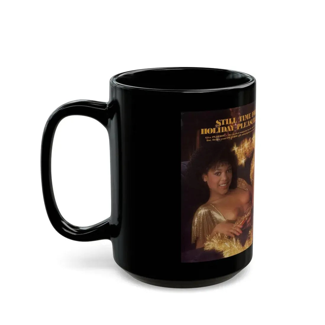 Ola Ray #80 (Vintage Female Icon) Black Coffee Mug - Go Mug Yourself