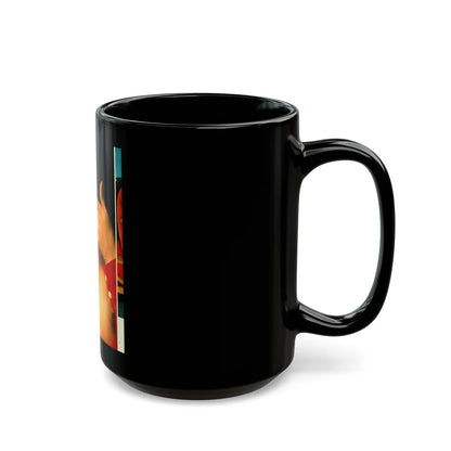 Ola Ray #81 (Vintage Female Icon) Black Coffee Mug-Go Mug Yourself