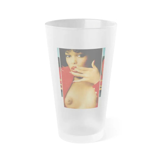 Ola Ray #81 (Vintage Female Icon) Frosted Pint Glass 16oz 16oz Frosted - Go Mug Yourself