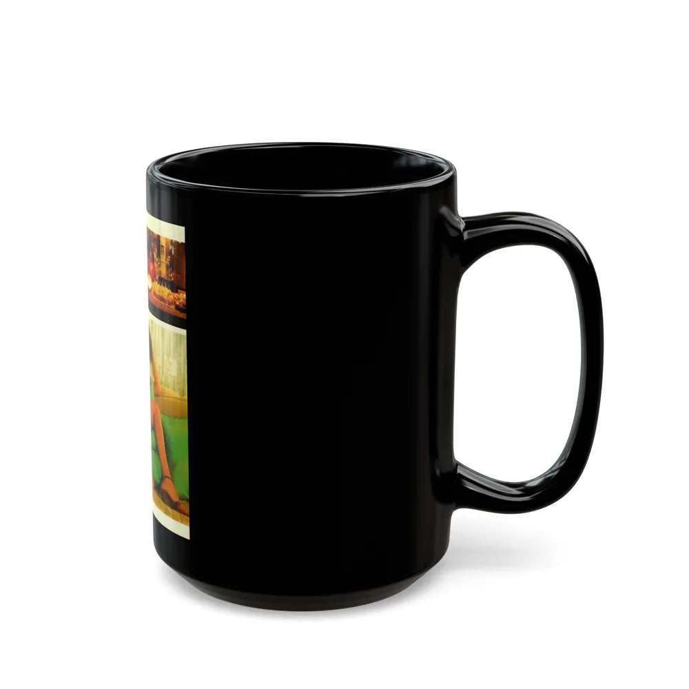 Ola Ray #82 (Vintage Female Icon) Black Coffee Mug-Go Mug Yourself