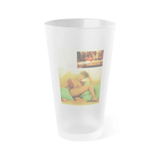 Ola Ray #82 (Vintage Female Icon) Frosted Pint Glass 16oz 16oz Frosted - Go Mug Yourself