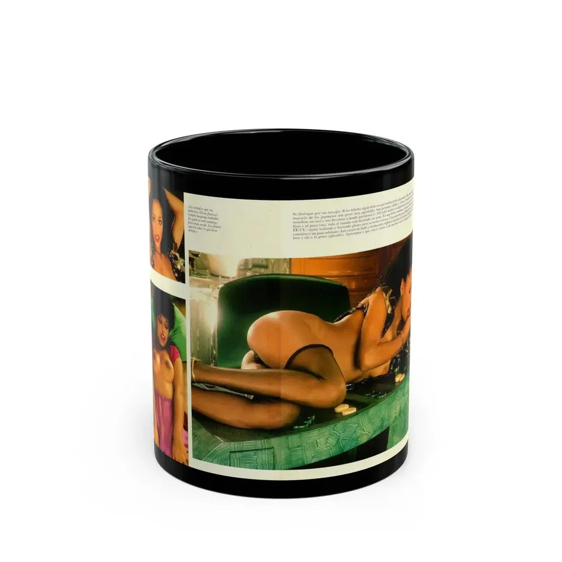 Ola Ray #83 (Vintage Female Icon) Black Coffee Mug 11oz - Go Mug Yourself