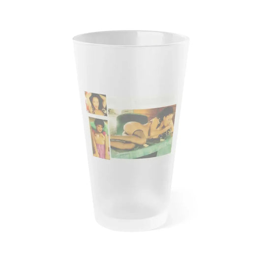 Ola Ray #83 (Vintage Female Icon) Frosted Pint Glass 16oz 16oz Frosted - Go Mug Yourself