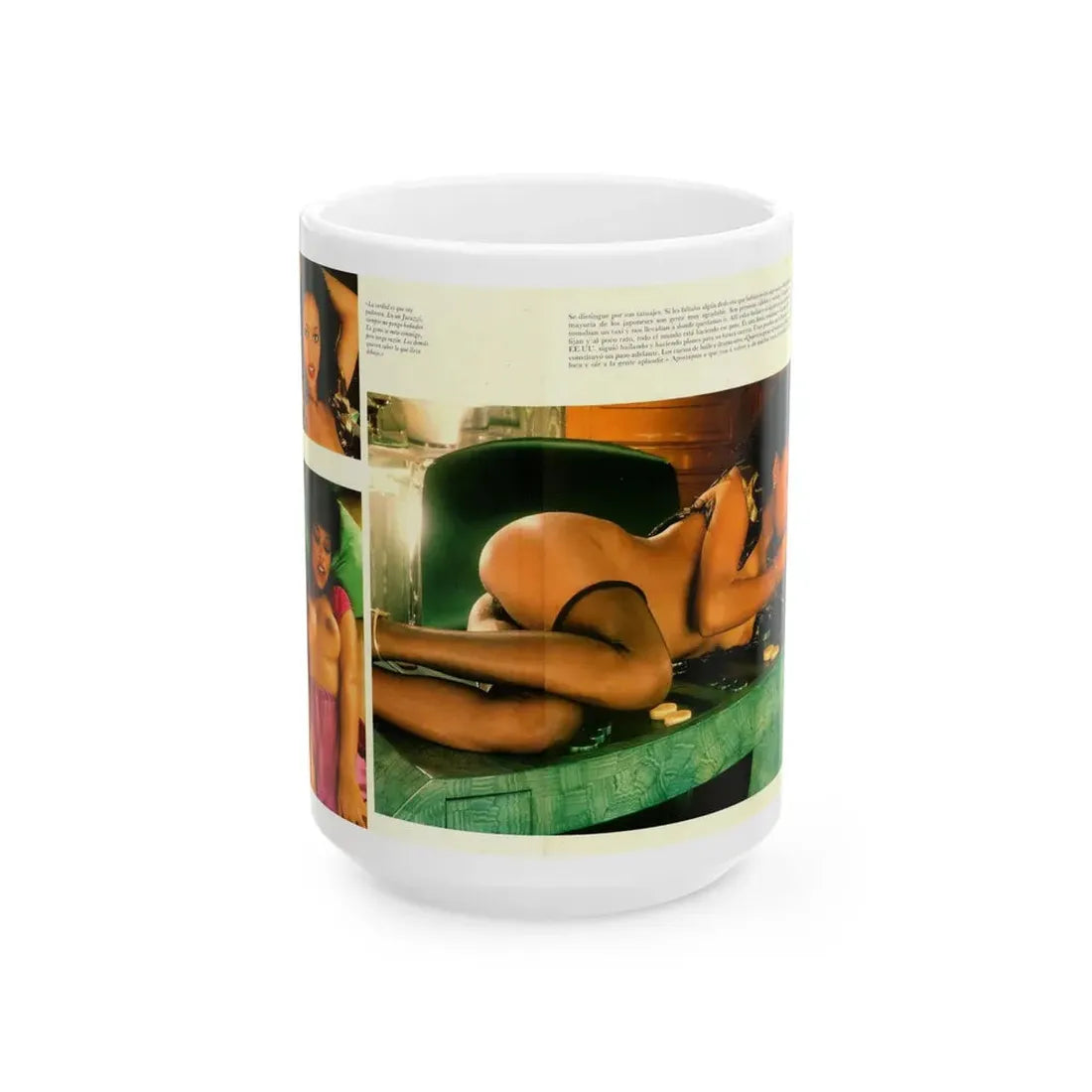 Ola Ray #83 (Vintage Female Icon) White Coffee Mug 15oz - Go Mug Yourself