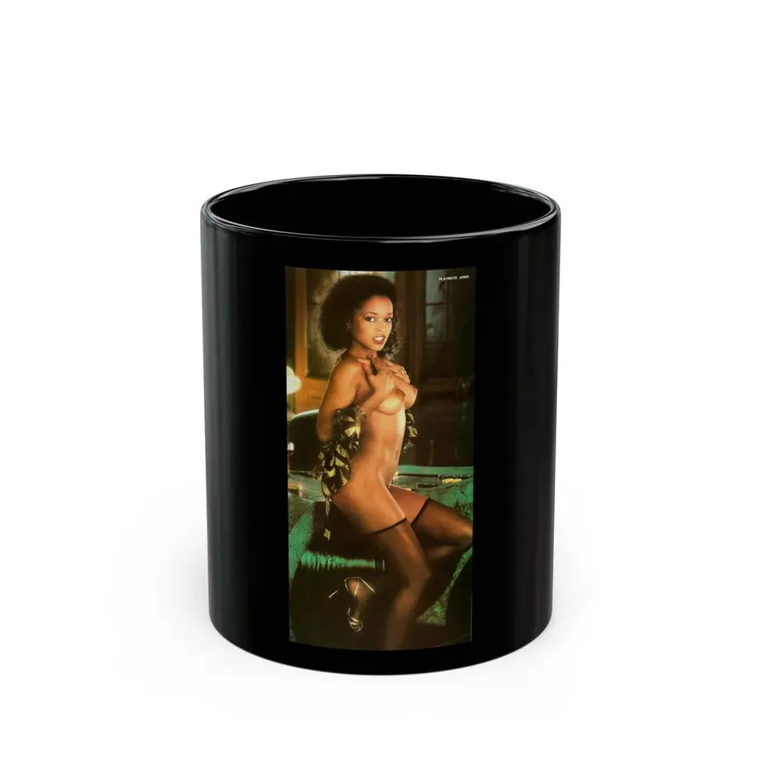 Ola Ray #84 (Vintage Female Icon) Black Coffee Mug 11oz - Go Mug Yourself