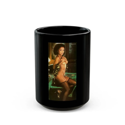 Ola Ray #84 (Vintage Female Icon) Black Coffee Mug 15oz - Go Mug Yourself