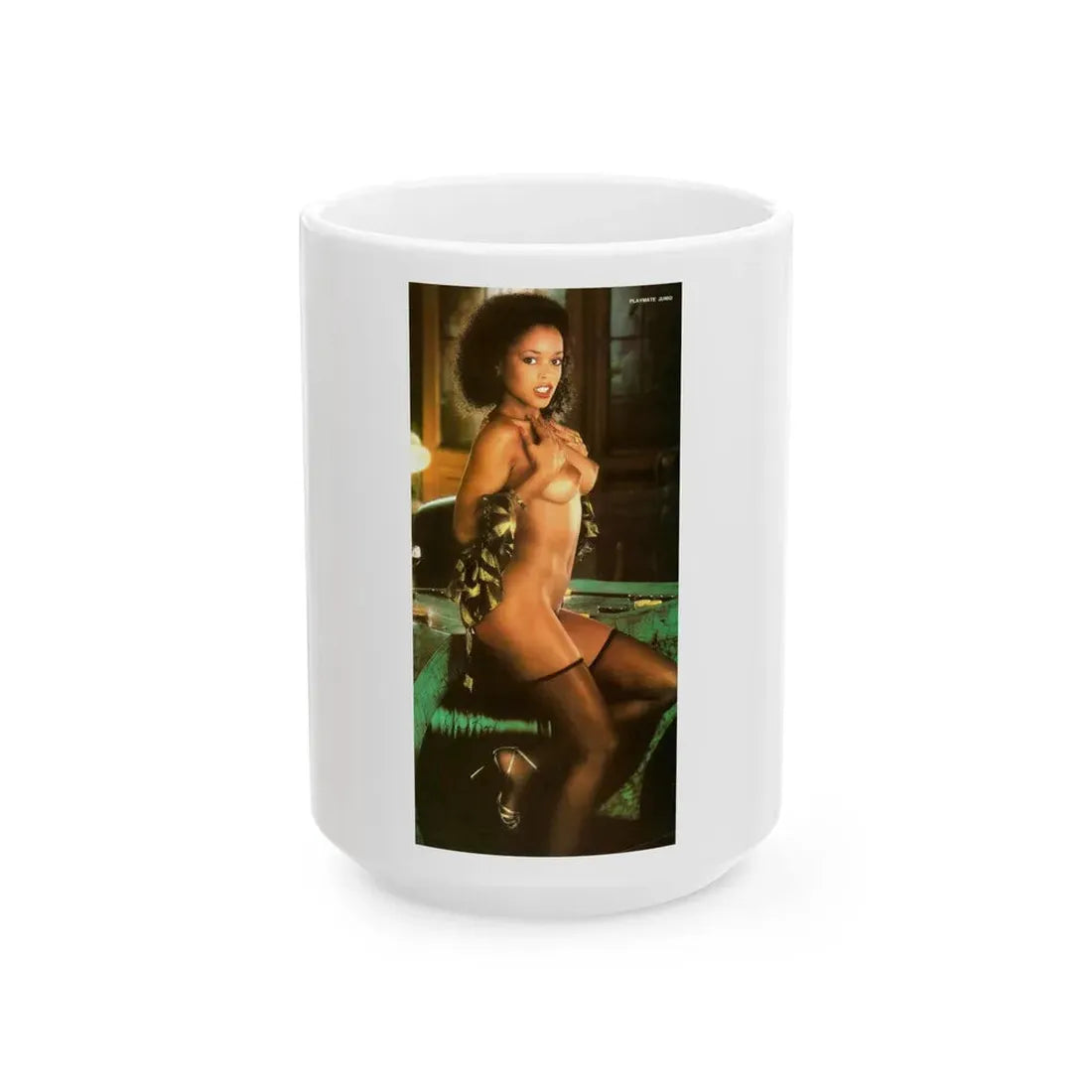 Ola Ray #84 (Vintage Female Icon) White Coffee Mug 15oz - Go Mug Yourself