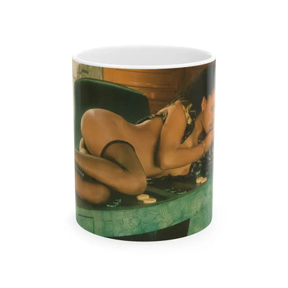 Ola Ray #85 (Vintage Female Icon) White Coffee Mug 11oz - Go Mug Yourself