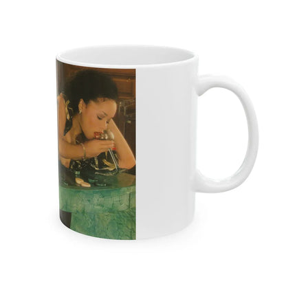 Ola Ray #85 (Vintage Female Icon) White Coffee Mug-Go Mug Yourself