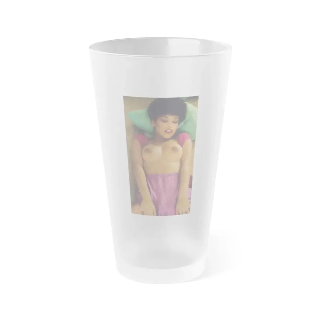 Ola Ray #86 (Vintage Female Icon) Frosted Pint Glass 16oz 16oz Frosted - Go Mug Yourself