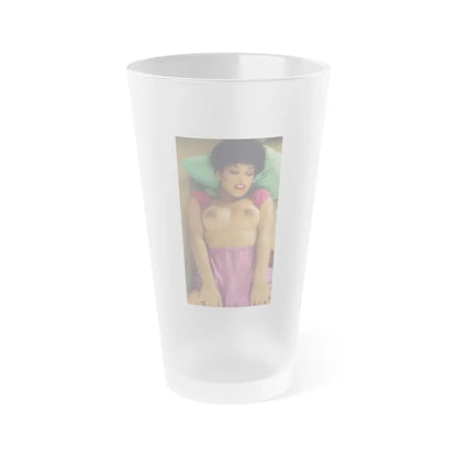 Ola Ray #86 (Vintage Female Icon) Frosted Pint Glass 16oz 16oz Frosted - Go Mug Yourself