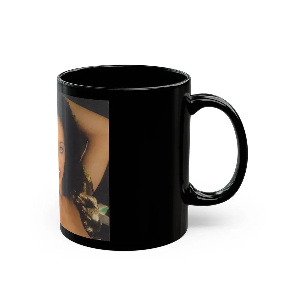 Ola Ray #87 (Vintage Female Icon) Black Coffee Mug - Go Mug Yourself