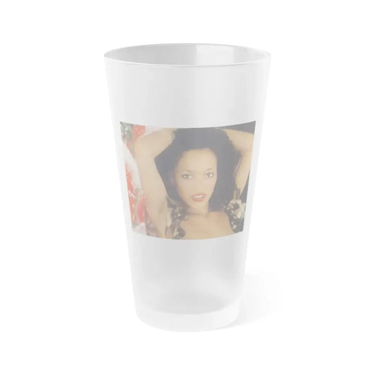 Ola Ray #87 (Vintage Female Icon) Frosted Pint Glass 16oz 16oz Frosted - Go Mug Yourself