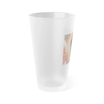 Ola Ray #87 (Vintage Female Icon) Frosted Pint Glass 16oz - Go Mug Yourself
